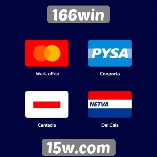 Métodos de pagamento aceitos no 166win