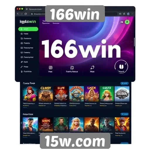 Interface do usuário do 166win e sua experiência de navegação